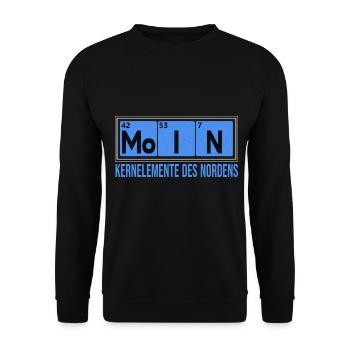 Moin Core Elements of the North Gift North German - Unisex Sweatshirt - black - Front - Alina (178cm) & Michal (187cm)
