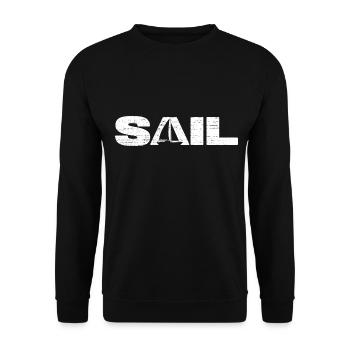sailing sailboat ahoy skipper sailing trip - Unisex Sweatshirt - black - Front - Alina (178cm) & Michal (187cm)