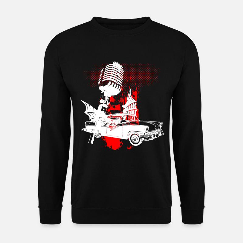 Auto Rockabilly Trash Polka - Unisex Sweatshirt - black