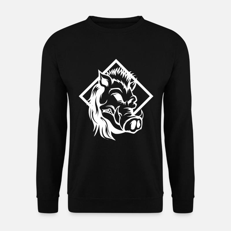 Wild boar grim style - Unisex Sweatshirt - black