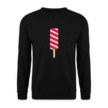 eis design geschmack - Unisex Pullover - Schwarz - Vorne - Alina (178cm) & Michal (187cm)
