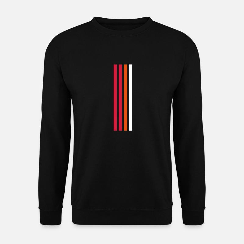 Stripes Design - Unisex Pullover - Schwarz