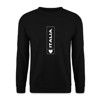 Italia Italien Italy - Unisex Pullover - Schwarz - Vorne - Alina (178cm) & Michal (187cm)
