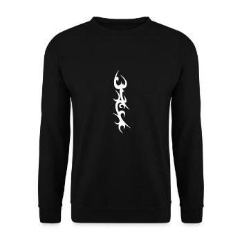 Awesome Tribal Cyber Sigil Cybersigilism For Cyber - Unisex Sweatshirt - black - Front - Alina (178cm) & Michal (187cm)
