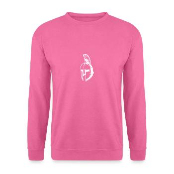 Casque de masque Sparta Warrior - Sweat-shirt Unisexe - rose - Devant