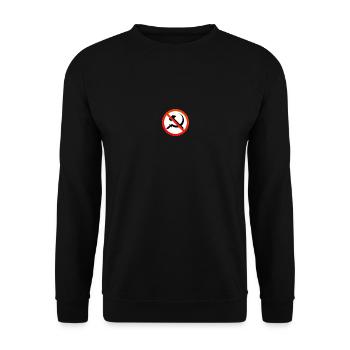 Anti Communisme - Sweat-shirt Unisexe - noir - Devant - Alina (178cm) & Michal (187cm)