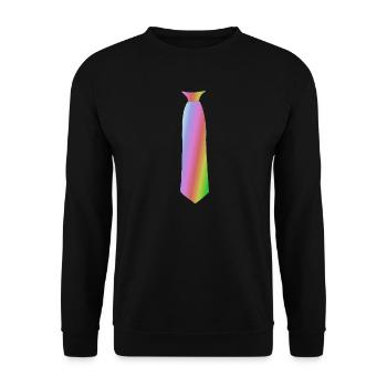 Watercolor gradient vases illustration - Unisex Sweatshirt - black - Front - Alina (178cm) & Michal (187cm)