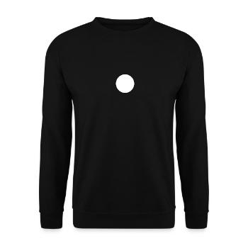 cercle blanc - fond de forme ronde - Sweat-shirt Unisexe - noir - Devant - Alina (178cm) & Michal (187cm)