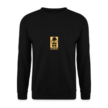 Matteo - Sweat-shirt Unisexe - noir - Devant - Alina (178cm) & Michal (187cm)
