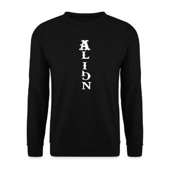 Peace – Spiritual Energy - Unisex Sweatshirt - black - Front - Alina (178cm) & Michal (187cm)