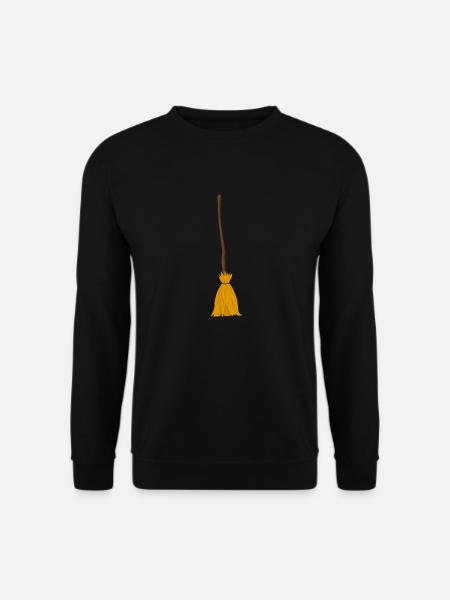 Hexen Besen - Halloween - Geschenk, Geschenkidee - Unisex Pullover - Schwarz