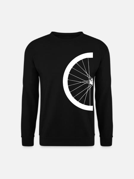 halber Fahrradreifen - Unisex Pullover - Schwarz