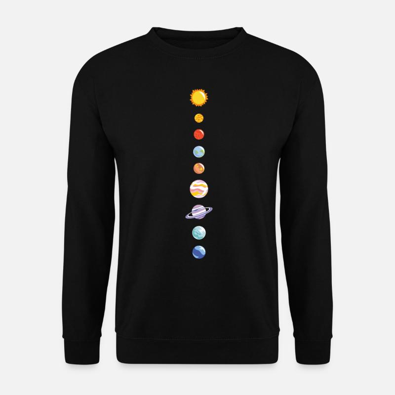 Sonnensystem - Unisex Pullover - Schwarz