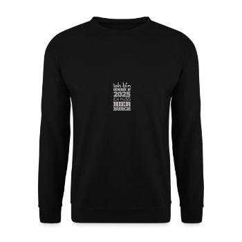 Bin 2025 - Unisex Sweatshirt - black - Front - Alina (178cm) & Michal (187cm)