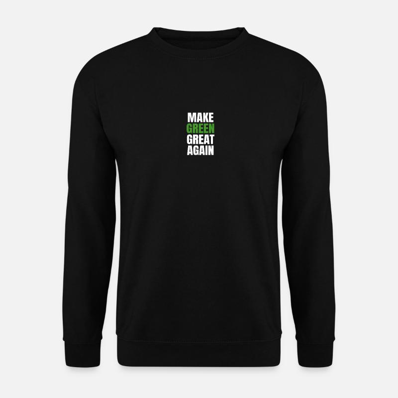Make Green Great Again MGGA - Unisex Pullover - Schwarz
