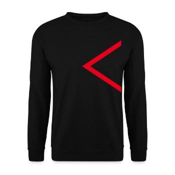 Flèche rouge - Sweat-shirt Unisexe - noir - Devant - Alina (178cm) & Michal (187cm)