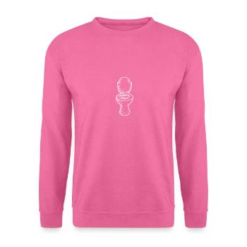 Croquis de la cuvette de toilette - Sweat-shirt Unisexe - rose - Devant