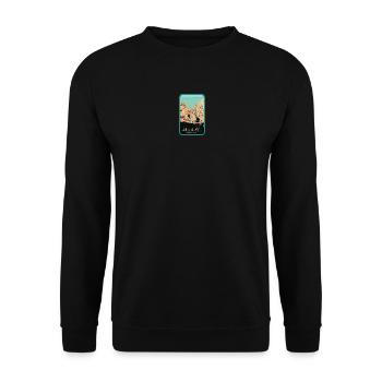 Falaises emblématiques de l'Algarve: Vue originale - Sweat-shirt Unisexe - noir - Devant - Alina (178cm) & Michal (187cm)
