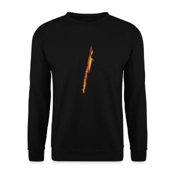 Querflöte - Unisex Pullover - Schwarz - Vorne - Alina (178cm) & Michal (187cm)