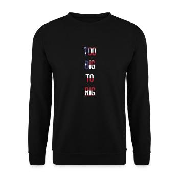 TROP GRAND POUR ÊTRE TRUQUÉ 2024 - Sweat-shirt Unisexe - noir - Devant - Alina (178cm) & Michal (187cm)