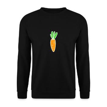 Carrote Carotte Légumes - Sweat-shirt Unisexe - noir - Devant - Alina (178cm) & Michal (187cm)