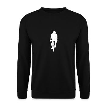 Bicycle Road Bike Bike - Unisex Sweatshirt - black - Front - Alina (178cm) & Michal (187cm)