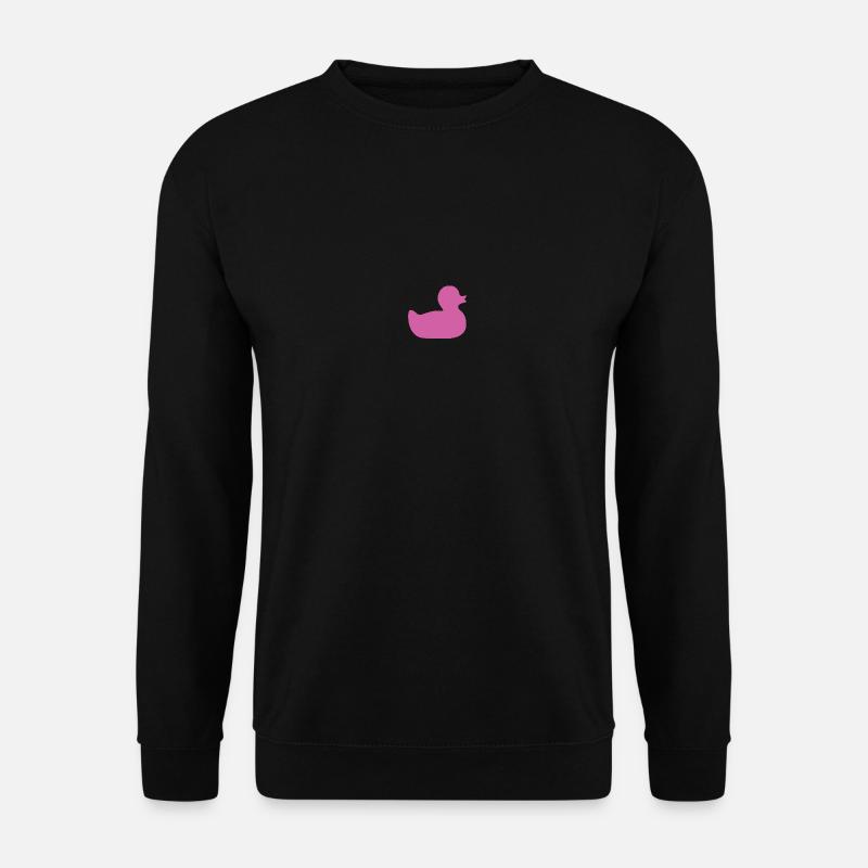 Canard rose / Grinchechen / pink duck - Sweat-shirt Unisexe - noir