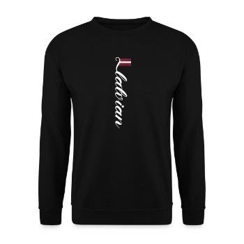 Litauen - Unisex Pullover - Schwarz - Vorne - Alina (178cm) & Michal (187cm)