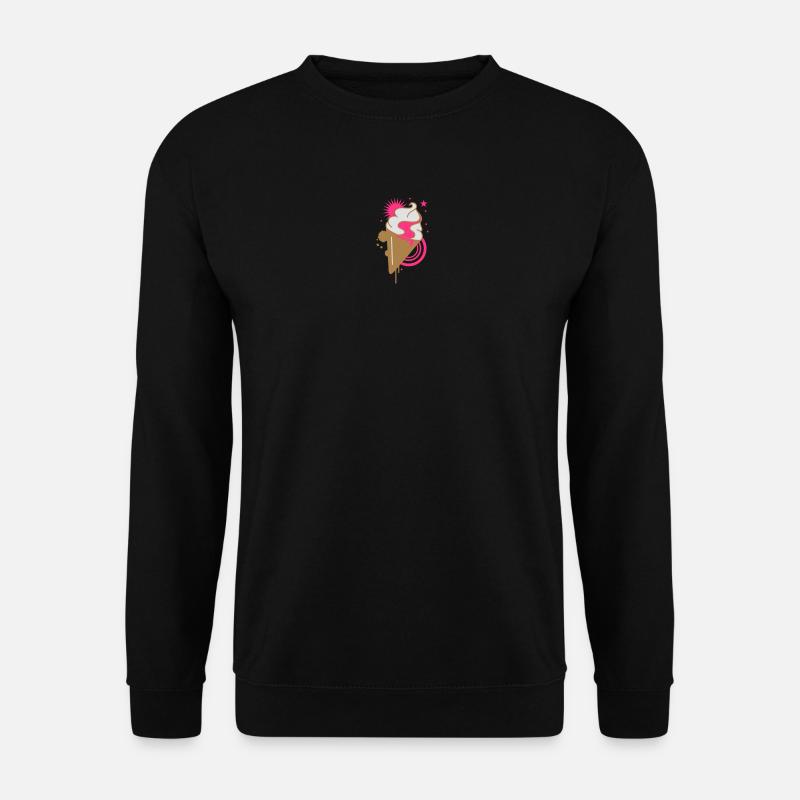 A cone with soft ice - Unisex Sweatshirt - black