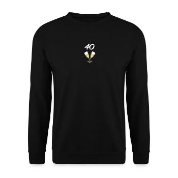 alltag, 40 Sektgläser farbig, für jedermann - Unisex Pullover - Schwarz - Vorne - Alina (178cm) & Michal (187cm)