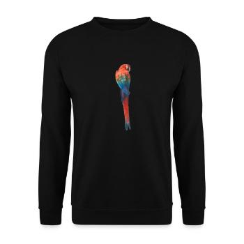 Parrot painting - Unisex Sweatshirt - black - Front - Alina (178cm) & Michal (187cm)