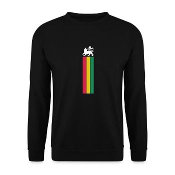 Reggae Musik Rastafari Jamaika - Unisex Pullover - Schwarz - Vorne - Alina (178cm) & Michal (187cm)
