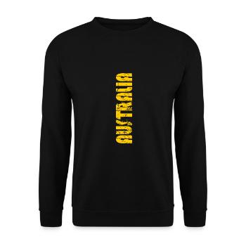 AUSTRALIE - Sweat-shirt Unisexe - noir - Devant - Alina (178cm) & Michal (187cm)