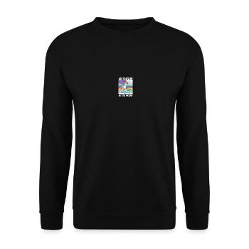 La vie est meilleure à la licorne de l’océan - Sweat-shirt Unisexe - noir - Devant - Alina (178cm) & Michal (187cm)
