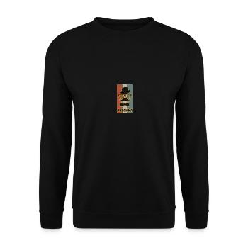 Joschka as a name - Unisex Sweatshirt - black - Front - Alina (178cm) & Michal (187cm)