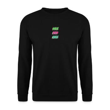 Ehefrau Mama Chefin - Unisex Pullover - Schwarz - Vorne - Alina (178cm) & Michal (187cm)