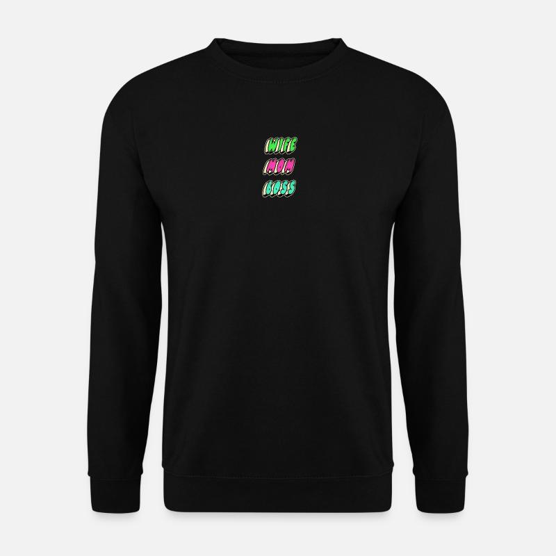 Ehefrau Mama Chefin - Unisex Pullover - Schwarz