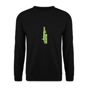 Splash of color Markus - Unisex Sweatshirt - black - Front - Alina (178cm) & Michal (187cm)