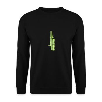 Maler Mathias - Unisex Pullover - Schwarz - Vorne - Alina (178cm) & Michal (187cm)