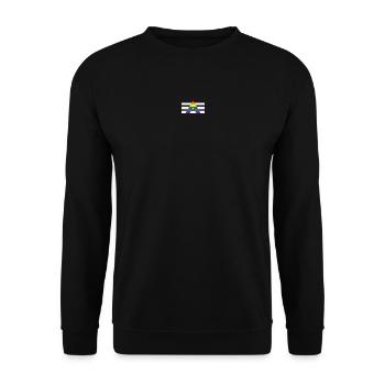 Ally Pride Flag - Unisex Sweatshirt - black - Front - Alina (178cm) & Michal (187cm)
