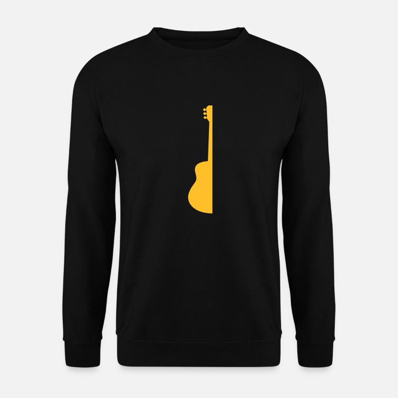 Half guitar guitar playing - Unisex Sweatshirt - black