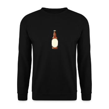 Bierflasche Bier - Unisex Pullover - Schwarz - Vorne - Alina (178cm) & Michal (187cm)