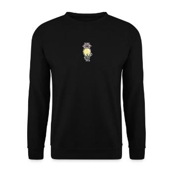 Ampoule Idée Cerveaux Génie Créatif Créativité - Sweat-shirt Unisexe - noir - Devant - Alina (178cm) & Michal (187cm)