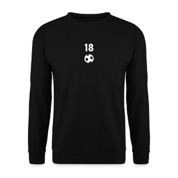 Geburtstagsparty, erwachsen sein, 18 - Unisex Pullover - Schwarz - Vorne - Alina (178cm) & Michal (187cm)