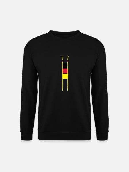 Double Zipper Deutschland - Unisex Pullover - Schwarz