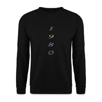 1980 - Unisex Sweatshirt - black - Front - Alina (178cm) & Michal (187cm)