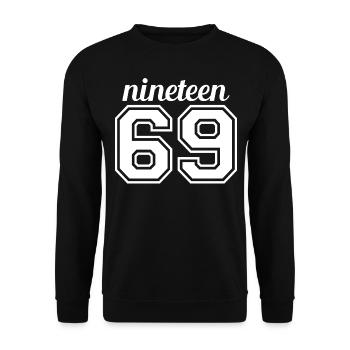 1969 - Unisex Sweatshirt - black - Front - Alina (178cm) & Michal (187cm)