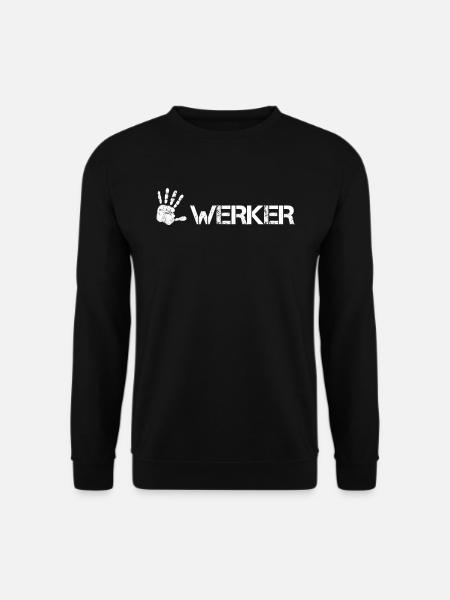Witziges Handwerker Spruch Geschenk - Unisex Pullover - Schwarz