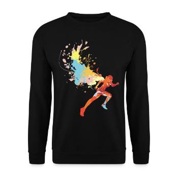 Marathon - Unisex Pullover - Schwarz - Vorne - Alina (178cm) & Michal (187cm)