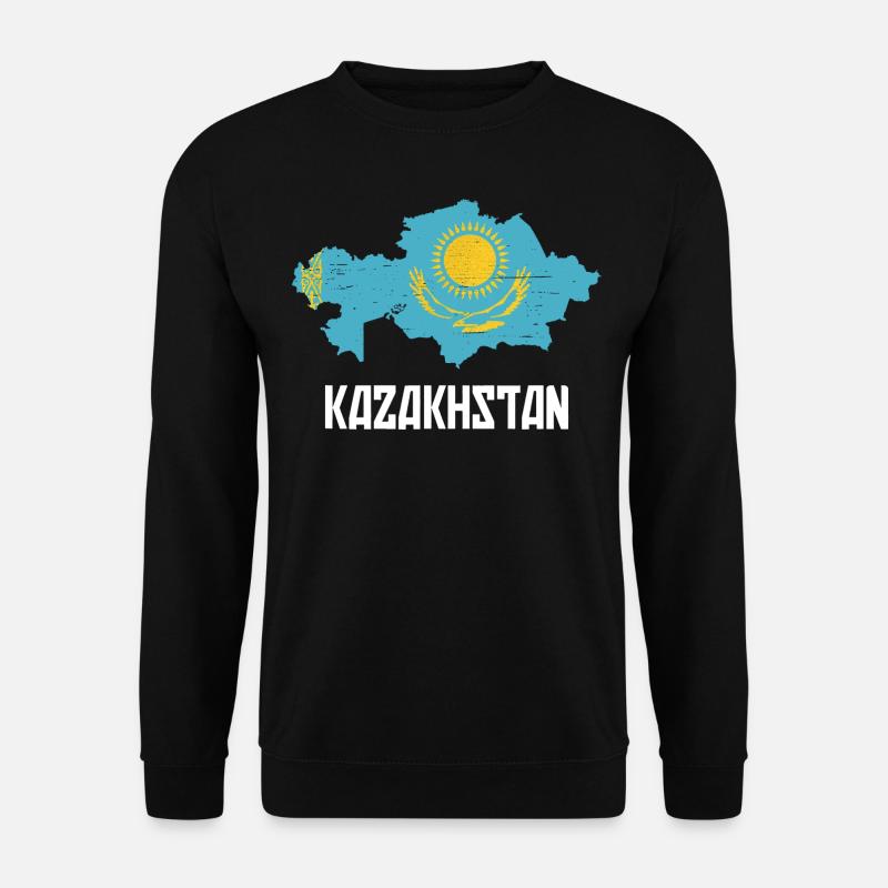 Kazakhstan Graphic - Unisex Sweatshirt - black